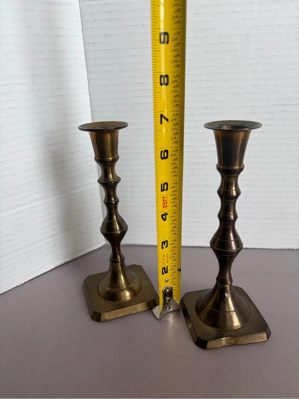 Brass Candlestick Pair - Classic Brass Home Accent